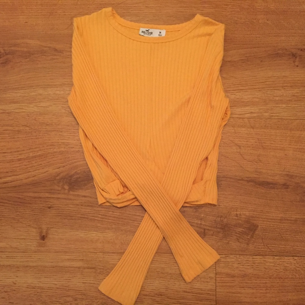 Hollister 'Long Sleeve' Crop Top Shirt